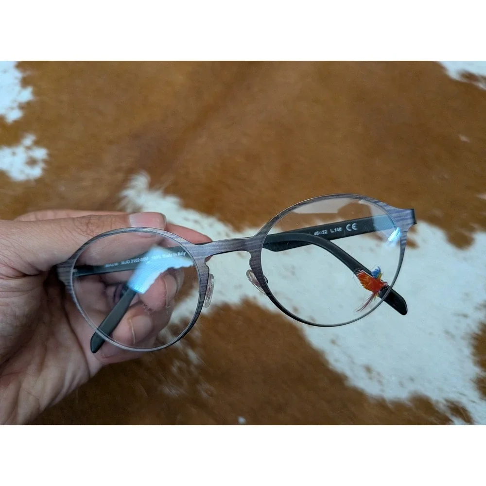 BRAND NEW MAUI JIM MJO2102 80M BROWN AUTHENTIC EYEGLASSES  49-22-140 MM ITALY
